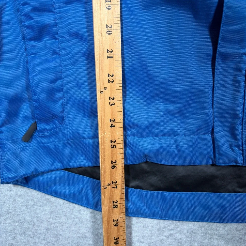 Grundens Weather Watch Jacket Men Medium Blue Hooded Full Zip Waterproof 10361